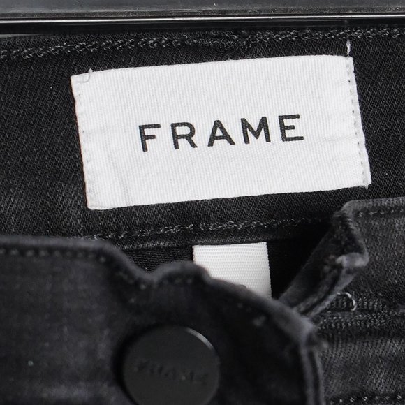 Frame Womens Black Jean / Denim Pants Ali High Rise Cigarette - Picture 5 of 10